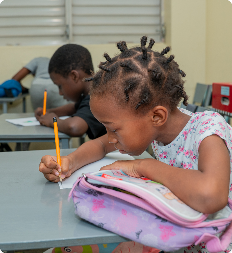 Child writing